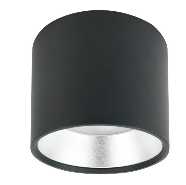 Накладной светильник Эра OL8 GX53 BK/SL (Б0048540), цвет черный - фото 1