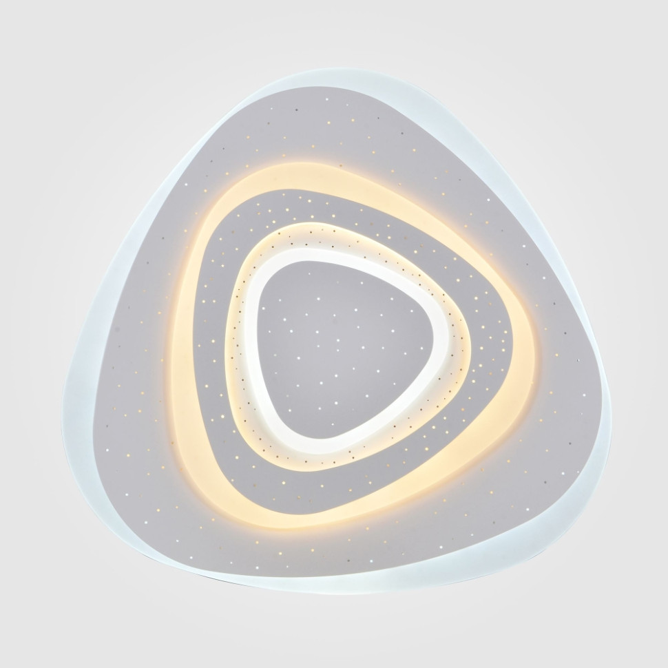 Потолочная светодиодная люстра с пультом Eurosvet Siluet 90115/6 белый (86212) 90115/6 белый - фото 4