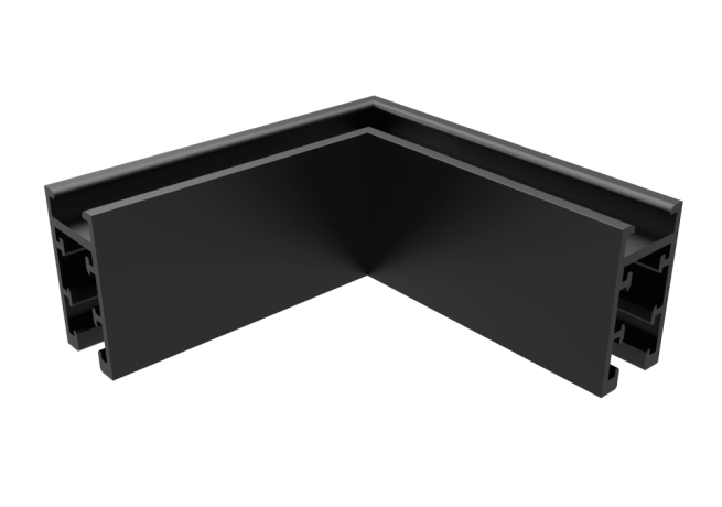 Соединитель для магнитного накладного шинопровода угловой Crystal Lux CLT 0.216 04 BL 