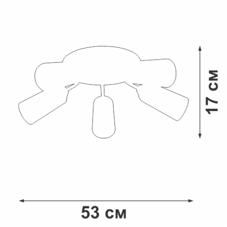 Потолочная люстра Vitaluce V3762 V3762-0/5PL