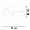 Потолочная люстра Vitaluce V3762 V3762-0/5PL