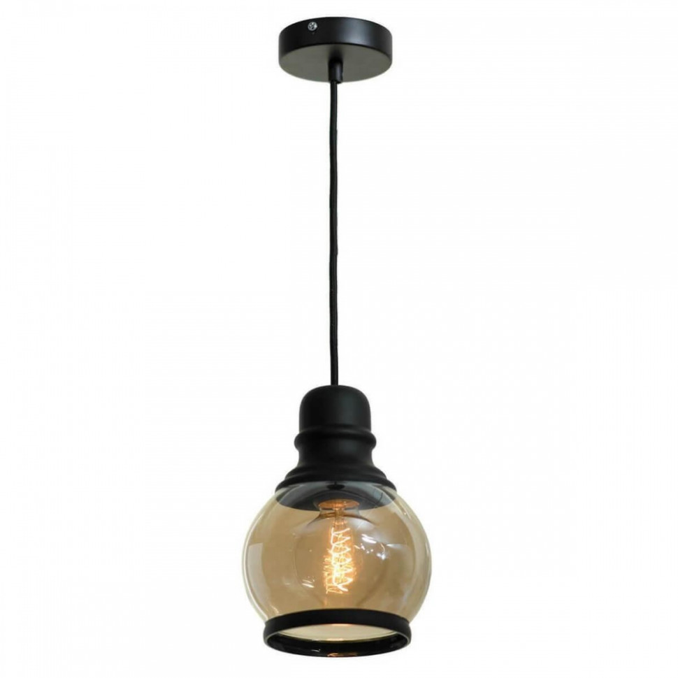 GRLSP-9689 Подвесной светодиодный светильник LOFT (Lussole) TONAWANDA, цвет черный - фото 1