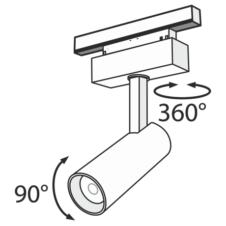 Светильник на штанге Maytoni Technical Focus LED TR019-2-10W3K-B 
