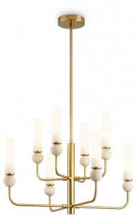 Люстра на штанге Freya Sunspot FR5482CL-08BS