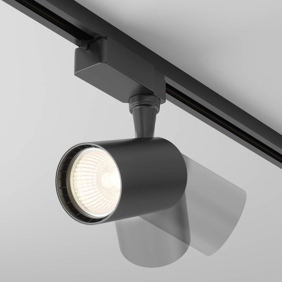 Однофазный LED светильник 15W 3000К для трека Maytoni Technicall Vuoro TR003-1-15W3K-W-B, цвет черный - фото 2