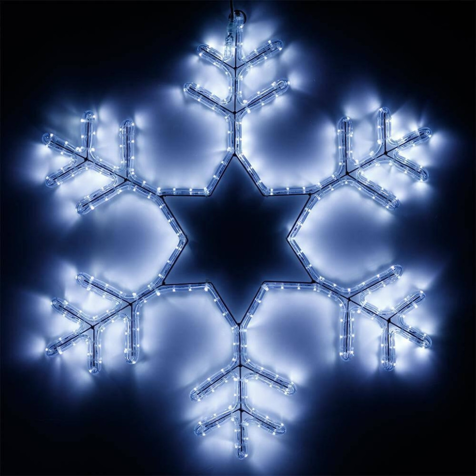 Светодиодная фигура Снежинка холодный свет Ardecoled ARD-Snowflake-M3-920X920-432Led White (25307) led xm fr 2d ck012 w 30 white снежинка 79х69см