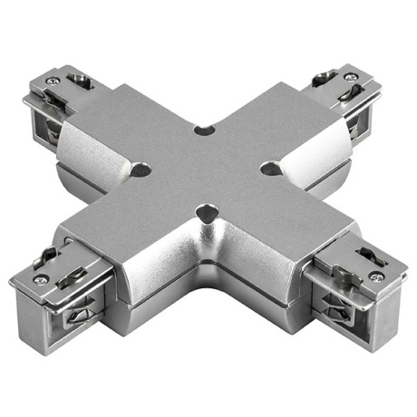 Соединитель с токопроводом X-образный для треков Lightstar Barra 504149