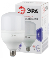 Лампа светодиодная ЭРА E27 40W 6500K матовая LED POWER T120-40W-6500-E27 Б0027006