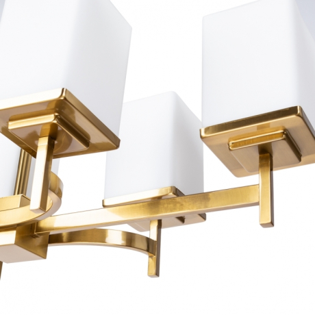 Люстра на штанге с лампочками DIVINARE 4504/17 LM-6+Lamps 