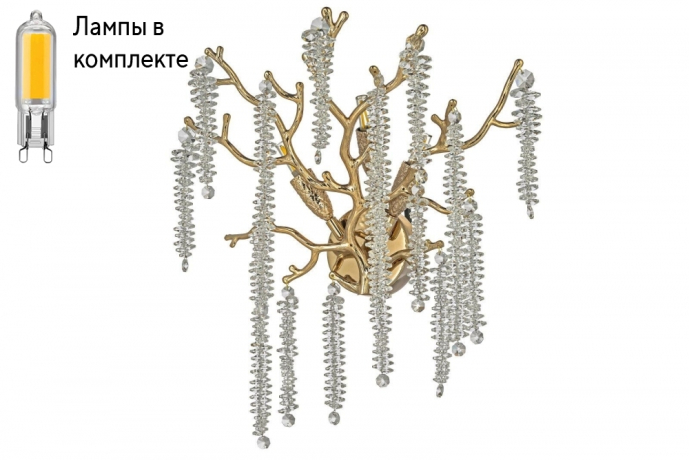 Бра с лампочками Dio D arte Tavenna H 2.40.100 G+Lamps 