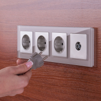 Рамка на 4 поста Werkel Favorit (дымчатый) W0041117