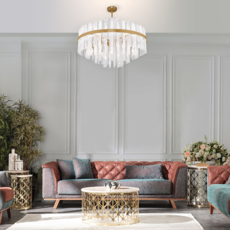 Светодиодная люстра с управлением Wi-Fi Bogate's 368/9 Smart латунь (a058718) 