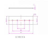 Соединитель для магнитного шинопровода Crystal Lux CLT 0.204 05 BL