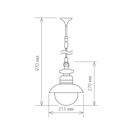 109974 Уличный подвесной светильник Elektrostandard (a038482)