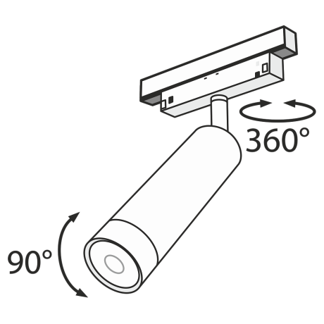Светильник на штанге Maytoni Technical Focus LED TR019-2-7W3K-B 