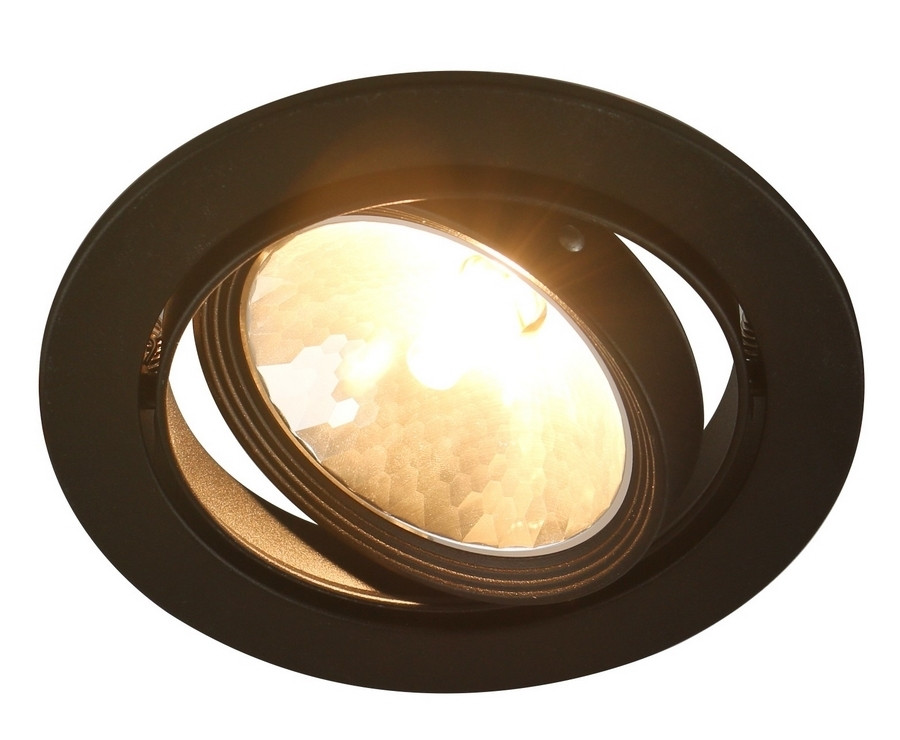 Встраиваемый светильник с лампочками. Комплект от Lustrof. №132264-616259, цвет черный
