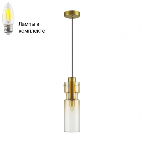 Подвесной светильник с лампочкой Odeon 5057/1A+Lamps 