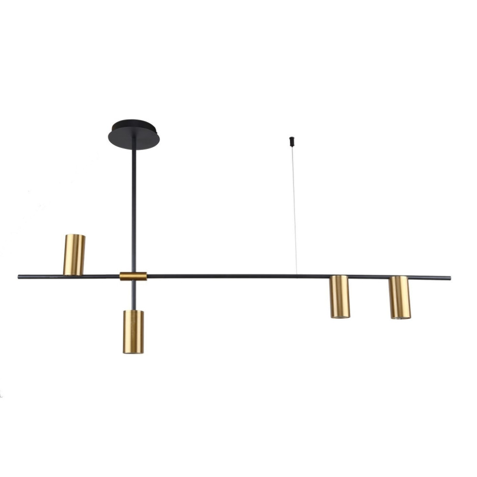 Светильник подвесной с лампочками, комплект от Lustrof. № 385119-617743, цвет матовый черный, латунь - фото 2