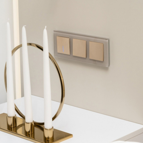 Рамка на 3 поста Werkel Favorit (дымчатый) W0031117