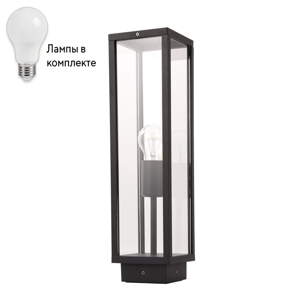 Уличный ландшафтный фонарь с лампочкой Arte lamp A1631PA-1BKLamps 7190₽