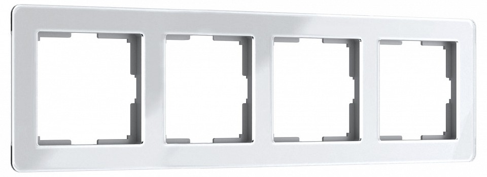Рамка на 4 поста Werkel Acrylic (белый) W0042701 