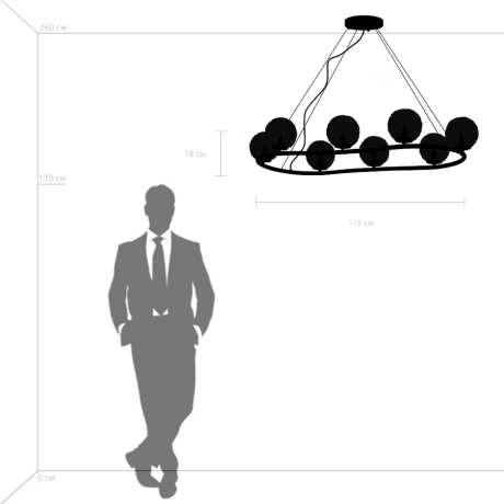 Подвесная люстра Lightstar Bari 815283 
