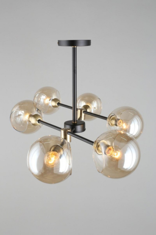 Люстра на штанге с лампочками Omnilux OML-94207-06+Lamps 