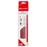 Нарушена упаковка!  <204049> Карандаши чернографитные BRAUBERG НАБОР 12 шт., "ZTX", HB, с резинкой, красный корпус, картонная упаковка, 180671 (180671)