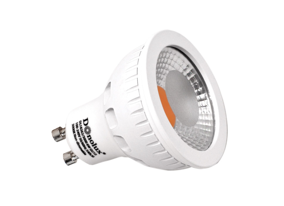 Светодиодная лампа GU10 6W 3000 (теплый) MR16 Donolux DL18262/3000 6W GU10