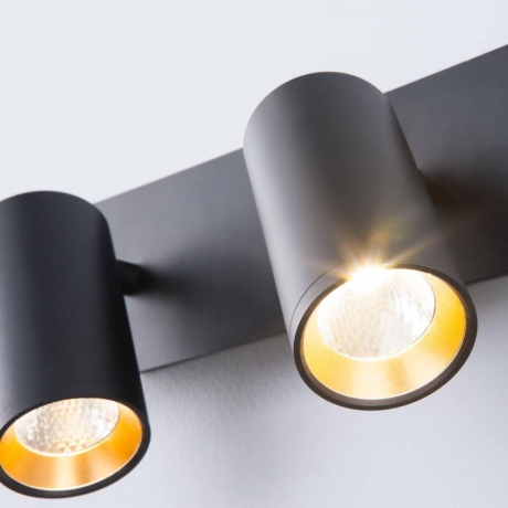 Спот Eurosvet Fleur 20066/2 LED черный/золото (85108) 