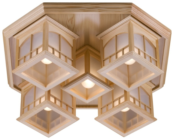 Потолочный светильник со светодиодными лампочками E27, комплект от Lustrof. №151065-623430 