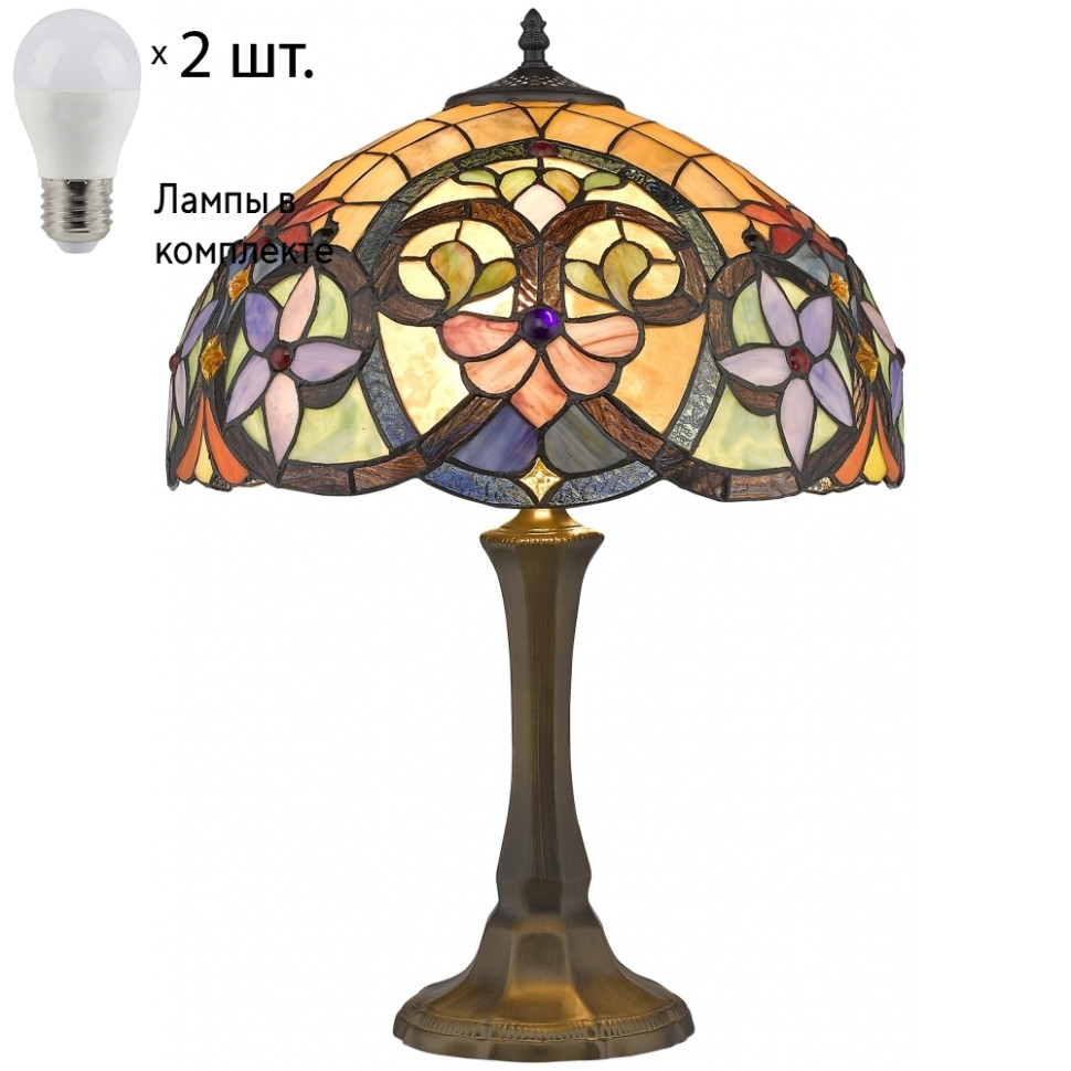 Настольная лампа с лампочками Velante 818-804-02+Lamps