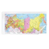Нарушена упаковка! <250878> Коврик-подкладка настольный для письма 600х1200 мм, прозрачный матовый, 1,2 мм, BRAUBERG, 237375