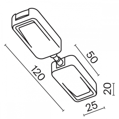 Коннектор питания прямой для магнитного шинопровода Maytoni Technicall Radity TRA084C-W-12 