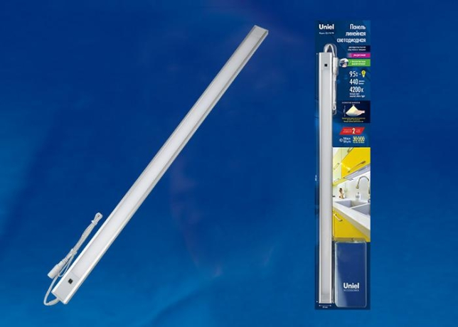 Мебельный светодиодный светильник с датчиком движения Uniel ULI-F40-9W/4200K SENSOR IP20 SILVER (UL-00002882) 