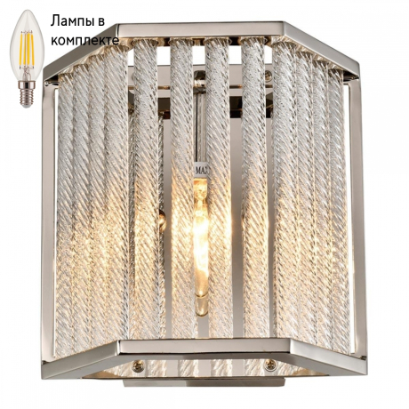 Светильник настенный с лампочкой iLamp W9509-1 NIC+Lamps 