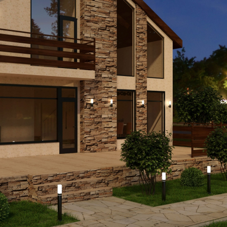 Уличный настенный светильник Elektrostandard 1534 TECHNO LED черный (a052856)