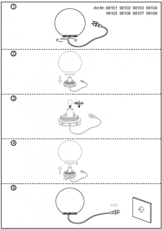 Шар световой Eglo Monterolo 98103