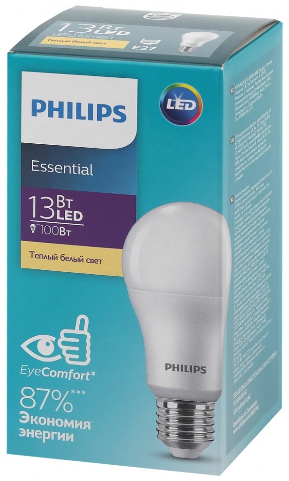 Лампочка Philips ESS LEDBULB. Светодиодная лампа Essential LEDBULB 13-120w e27 6500k 220v a60 матов. 1450lm - led лампа Philips. Philips б0040028. Светодиодные лампы Филипс в помещении.