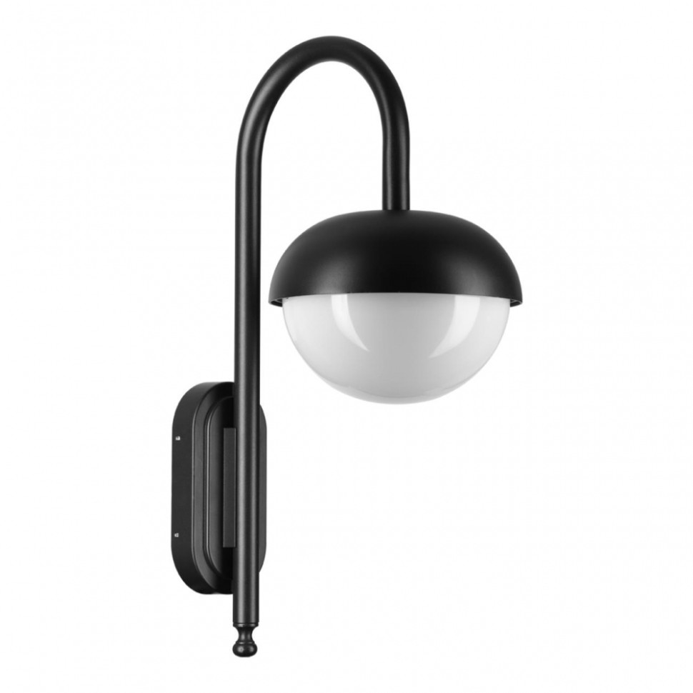 Настенный уличный светильник со светодиодной лампочкой E27, комплект от Lustrof. №619116-642456, цвет черный