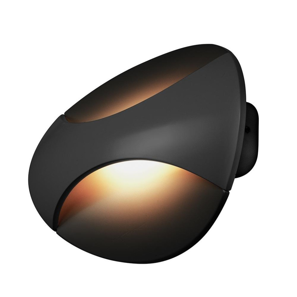 Настенный светильник iLedex Flux ZD7151-6W 3000K black+gold, цвет черный матовый ZD7151-6W BK - фото 2
