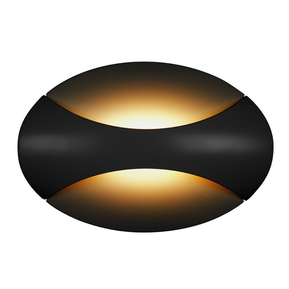 Настенный светильник iLedex Flux ZD7151-6W 3000K black+gold, цвет черный матовый ZD7151-6W BK - фото 3