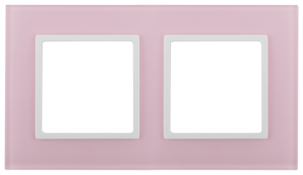 Рамка на 2 поста Эра Elegance (розовый+бел) 14-5102-30 (Б0034502) - фото 1