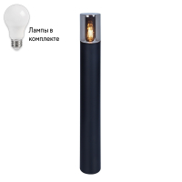 Уличный ландшафтный фонарь с лампочкой Arte lamp A6218PA-1BK+Lamps