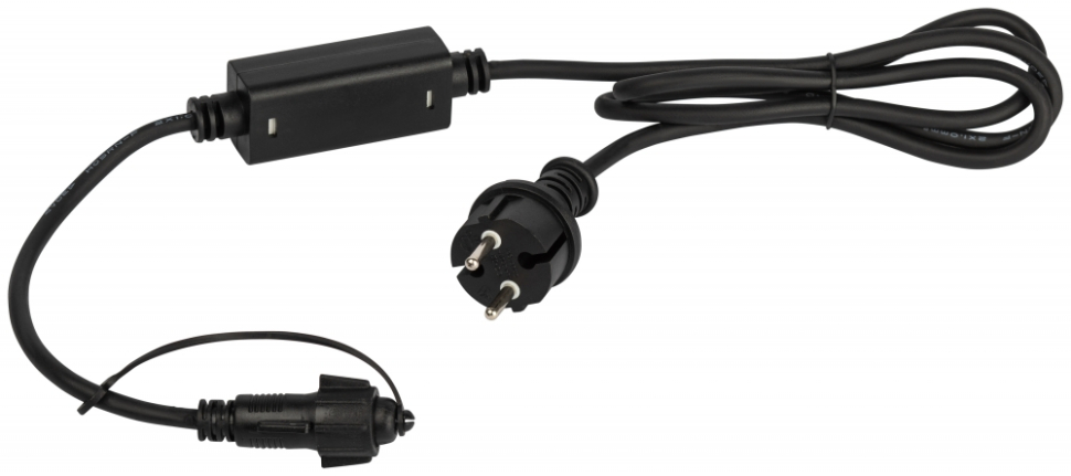 Шнур питания ЭРА ERAPS-K800 для гирлянд IP65 800 Вт 6А каучук черный Б0051881 790₽