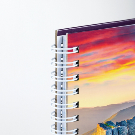 Нарушена упаковка!  <319647> Тетрадь А4, 80 л., BRAUBERG, гребень, клетка, обложка твердая, "Nature", 404054 (404054)