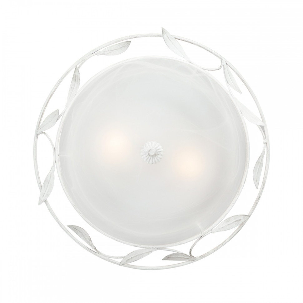 V6862-0/2A Настенно-потолочный светильник Vitaluce, цвет белый с серебряной патиной V6862-0/2A - фото 1