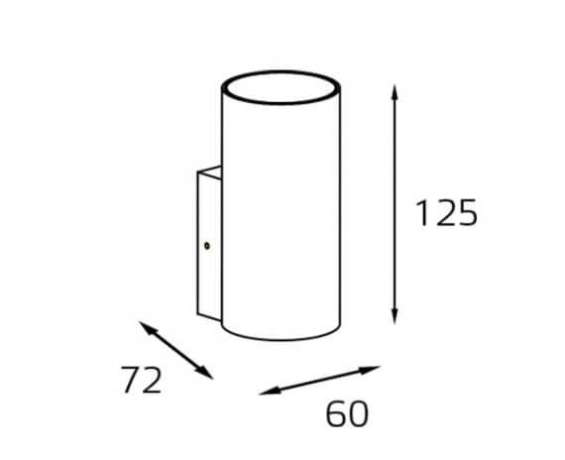 Светильник на стену с Led лампочками в комплекте Italline DANNY W1 white+Lamps 