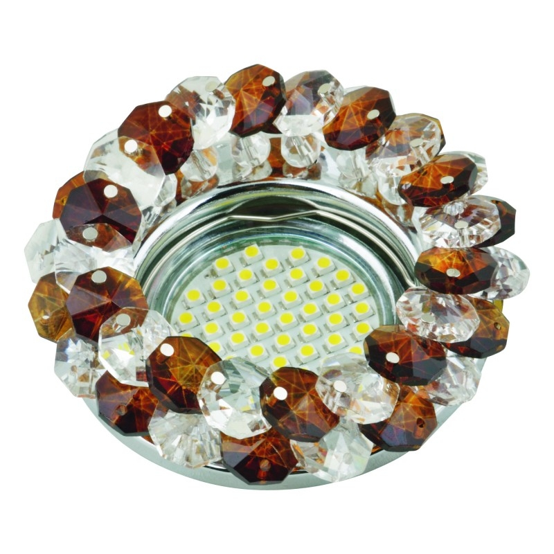 Встраиваемый светильник Fametto Fiore DLS-F130 GU5.3 Chrome/Brown UL-00003238