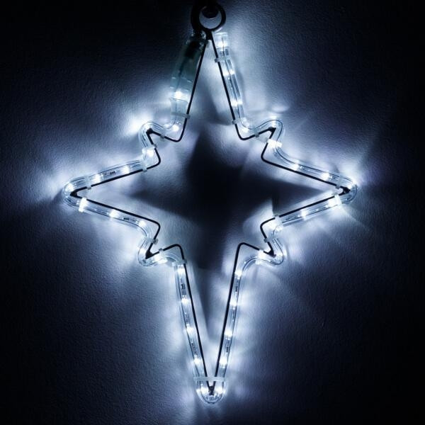 Светодиодная фигура Звездочка холодный свет Ardecoled ARD-Star-M3-380X250-36Led White (34246) фигура садовая светодиодная christmas олень h60 см свет теплый белый